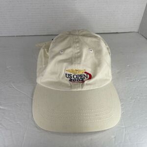 Cream White US Open 2004 Strapback Cap Hat